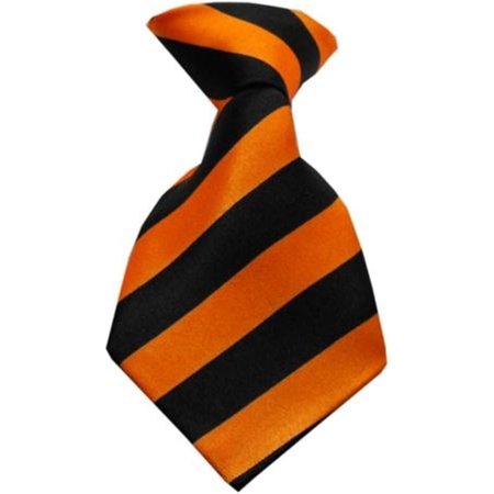 UNCONDITIONAL LOVE Dog Neck Tie Striped Orange UN742908